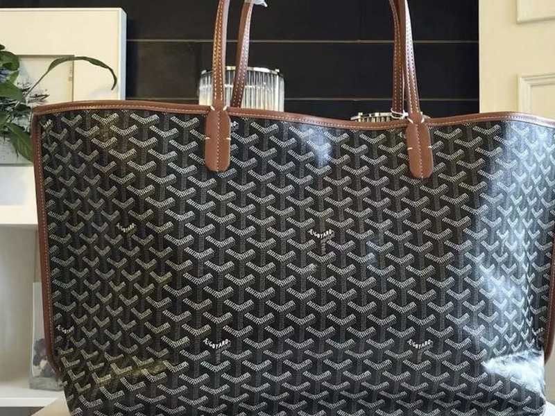 High Quality Replica Goyard Anjou Reversible Tote Gm Black Brown Cheap Sale online ,Fake bags Outlet