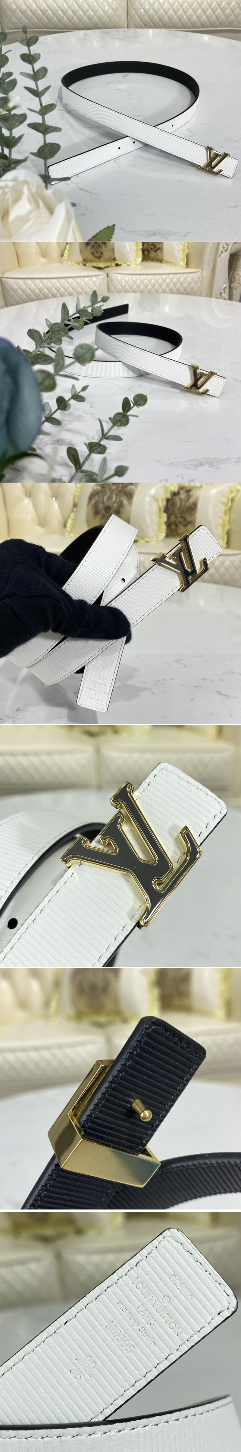 Lv Iconic Pearlfection 25mm Reversible Belt