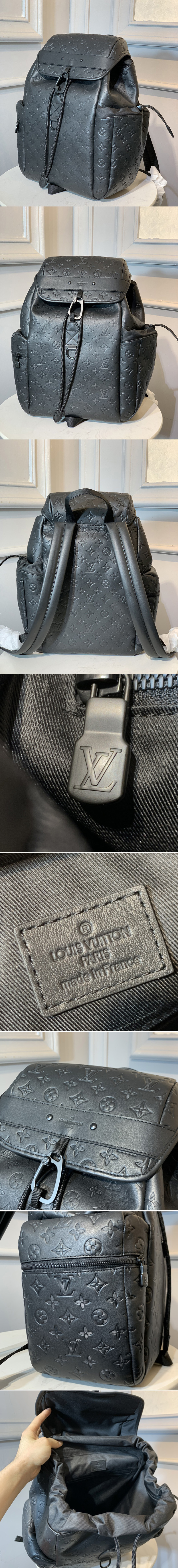 Replica Louis Vuitton Trekking Backpack M43680 Monogram Shadow At Cheap  Price