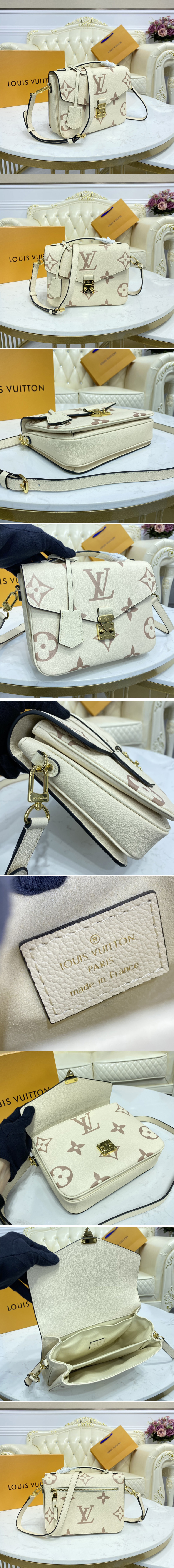 Louis Vuitton M45596 LV Pochette Metis Bag in Bicolor Monogram Empreinte  Leather Replica sale online ,buy fake bag