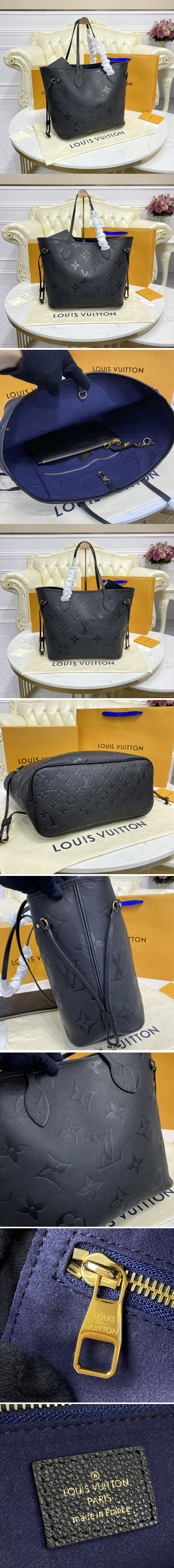 Louis Vuitton M45685 LV Neverfull MM tote Bag in Black Monogram
