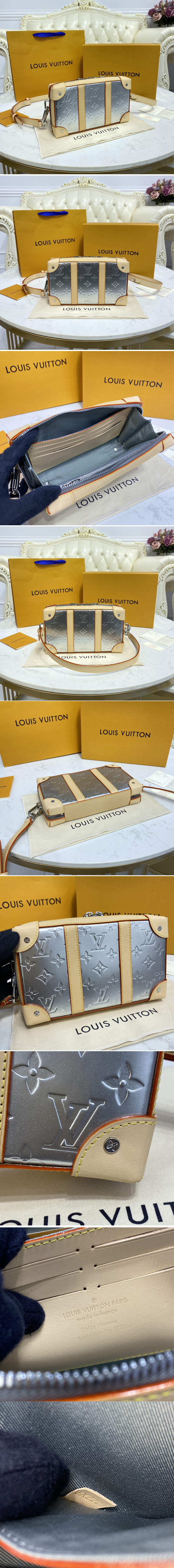 Louis Vuitton M57111 LV Speedy BB handbag in Black Lambskin embossed  leather Replica sale online ,buy fake bag