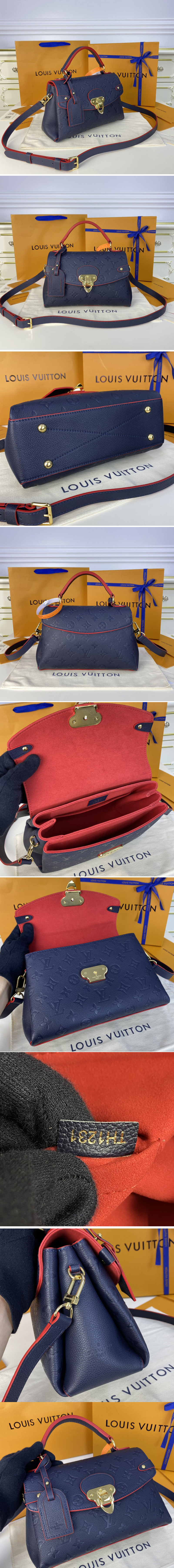Louis Vuitton M53941 LV Georges BB bag in Navy Blue embossed