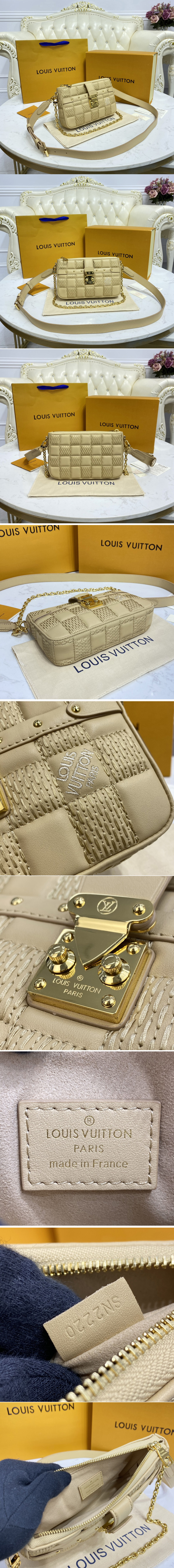 M59049 Louis Vuitton Damier Quilt Pochette Troca