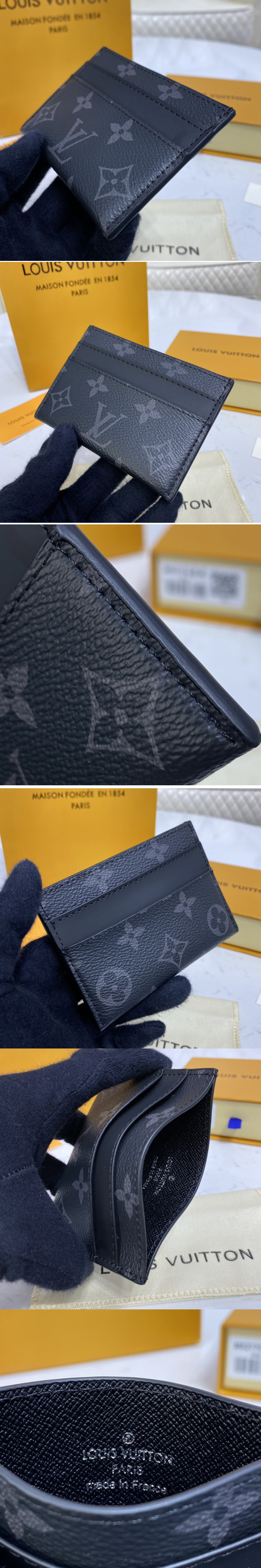 Louis Vuitton M62170 LV double card holder in Monogram Canvas Replica sale  online ,buy fake bag