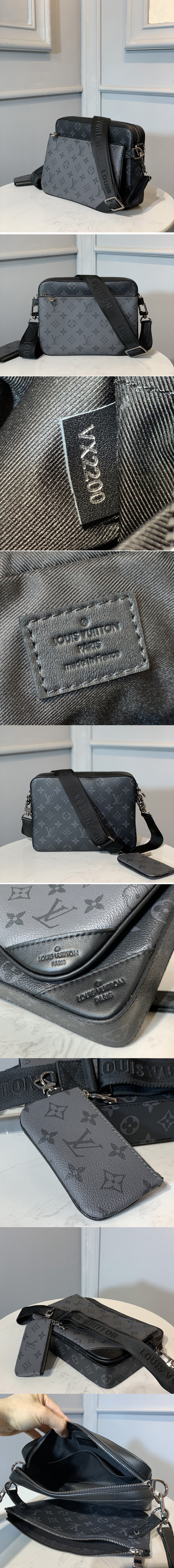 Louis Vuitton Trio Pouch Messenger Bag Monogram Canvas and Empreinte  Leather - ShopStyle