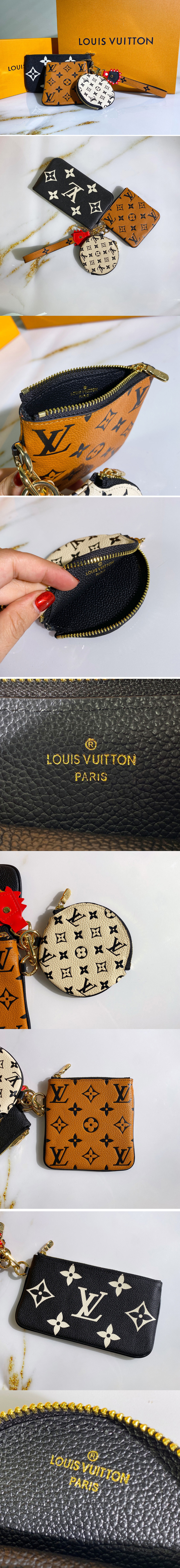 Louis Vuitton Crafty Trio Pouch Caramel/Cream in Monogram