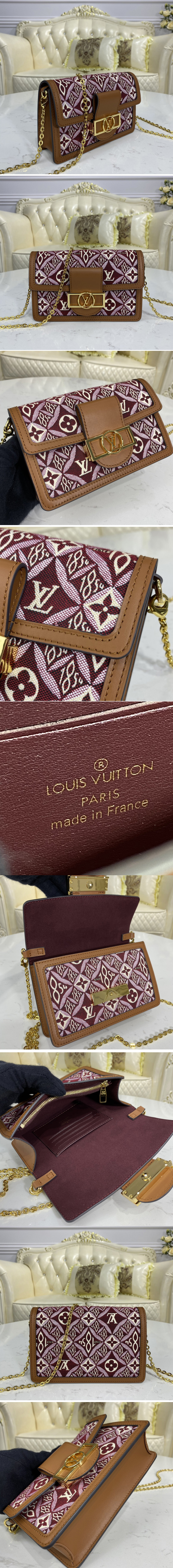 Louis Vuitton M69992 Monogram Textile Since 1854 Dauphine Chain