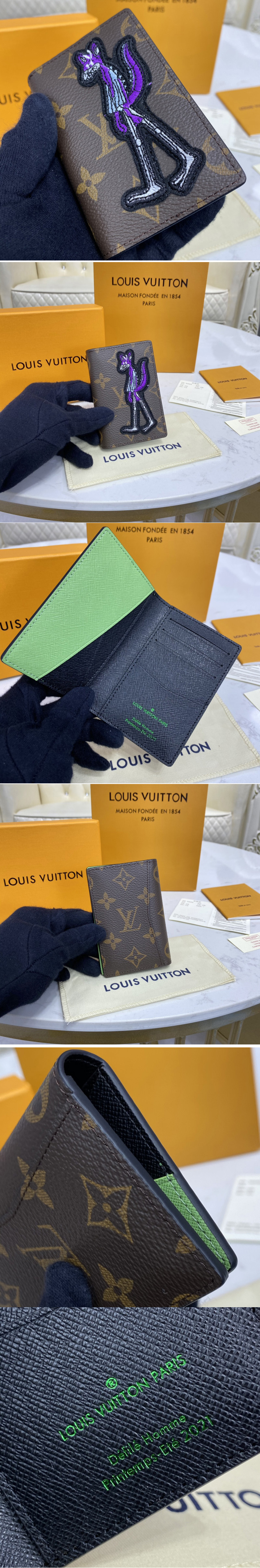 Louis Vuitton LV Pocket Organizer Friends Monogram Virgil Abloh M80154