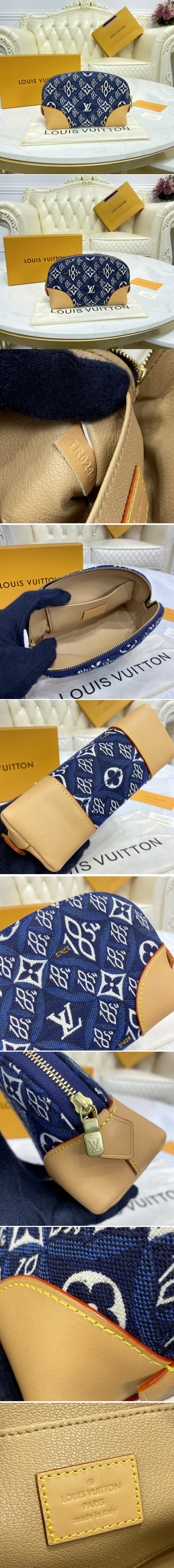 Louis Vuitton MONOGRAM 2021-22FW Since 1854 cosmetic pouch pm (M80307,  M80076)
