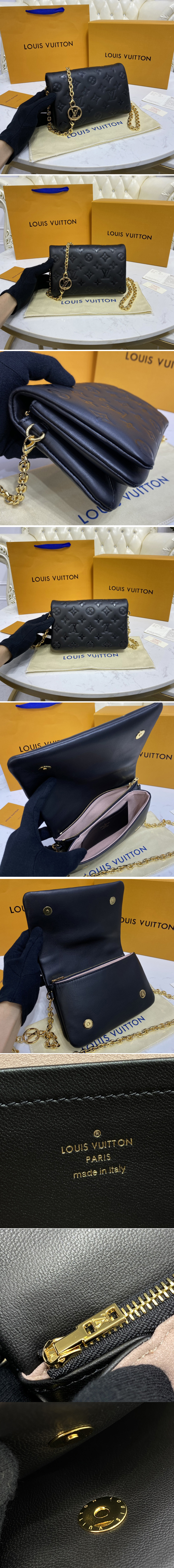 Replica Louis Vuitton Black Coussin Pochette Bag M80742 BLV703
