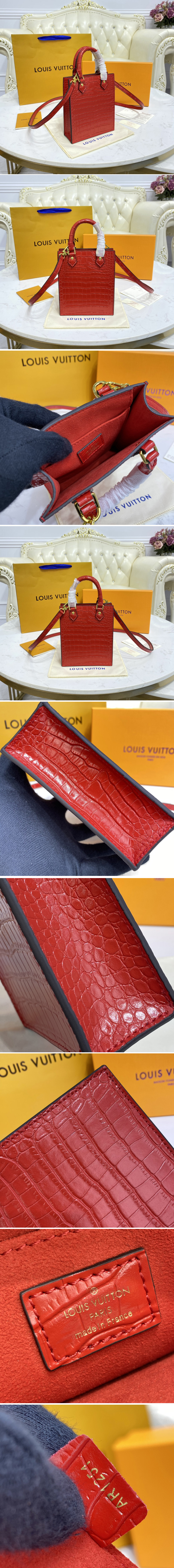 N99487 Louis Vuitton Brilliant Alligator leather Petit Sac Plat