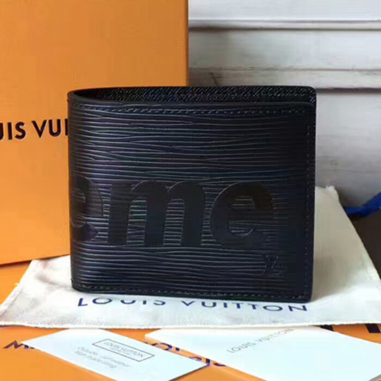 Imitation Louis Vuitton x Supreme Slender Wallet M67718 Epi Cuir faux sac  pas cher Chine ,réplique Sac