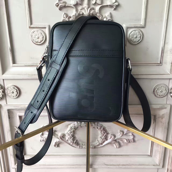 Supreme x Louis Vuitton Danube PM Epi Black Shoulder Bag 