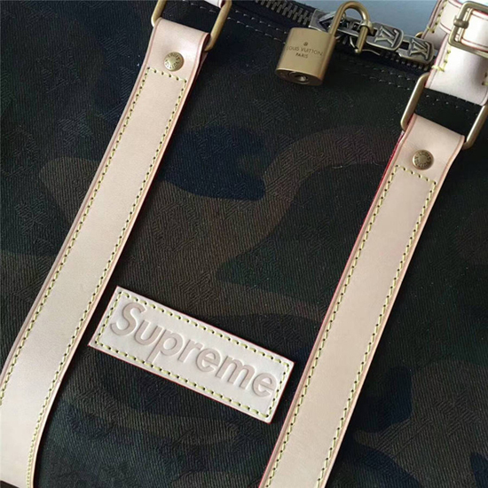 Louis Vuitton X Supreme Keepall Bandouliere Monogram Camo 45