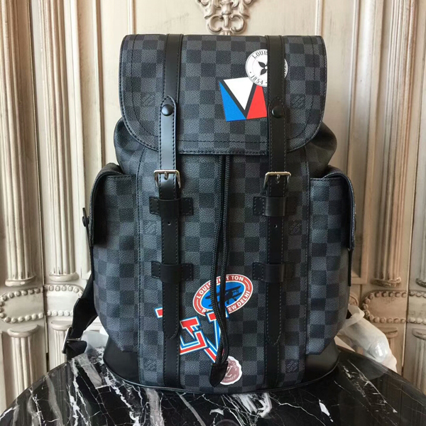 Replica Louis Vuitton N41377 Runner Backpack Damier Ebene Canvas For Sale
