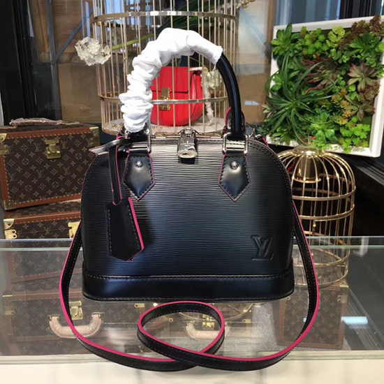 Replica Louis Vuitton Alma BB Bag In Bubblegram Leather M59822