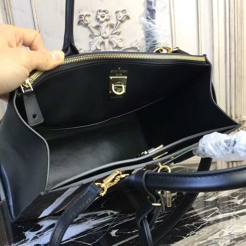 Louis Vuitton City Steamer MM Top Handle Bag Leather