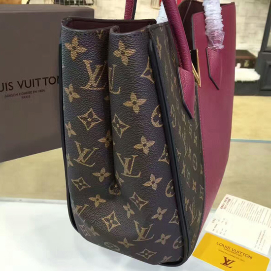 LOUIS VUITTON Kimono Monogram Calfskin Tote Bag Aurore-US