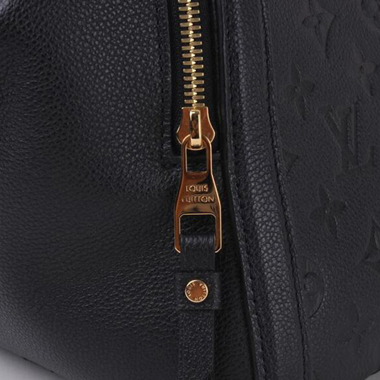 Authentic Louis Vuitton Marais Handbag Monogram Empreinte Leather MM  Noir,M41040