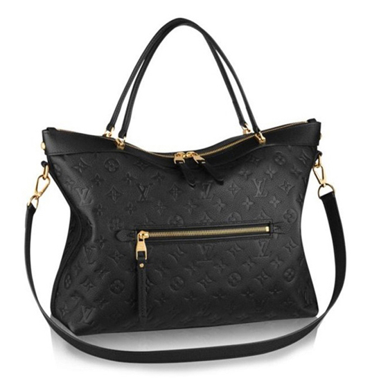 Louis Vuitton Empreinte Bastille MM Black Embossed Calfskin Leather Tote  Bag