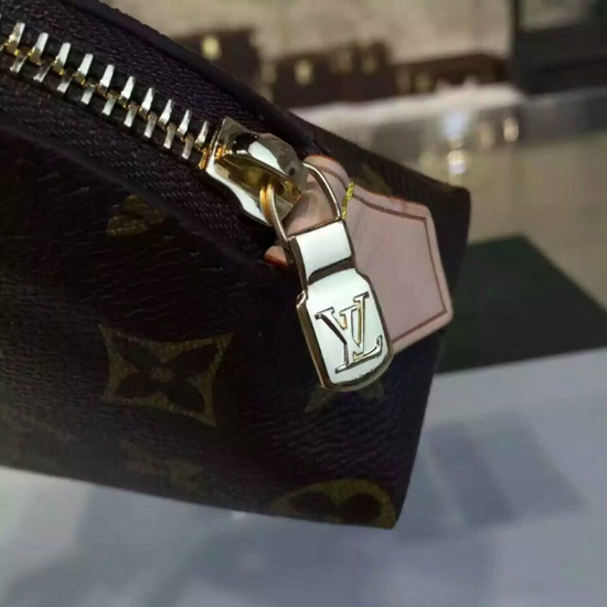 Shop Louis Vuitton MONOGRAM LV COSMETIC POUCH Monogram Leather M47515 by  Belleplume