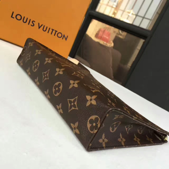 Louis Vuitton M47542 Monogram帆布肩背手拿包帆布老花尺寸
