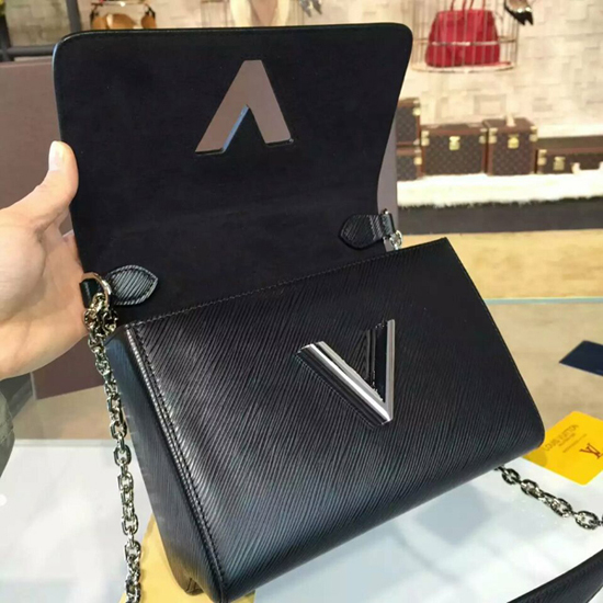 Replica Louis Vuitton M50282 Twist MM Shoulder Bag Epi Leather For