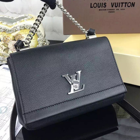 Replica Louis Vuitton Petite Malle Bag In Black Epi Leather M5001N