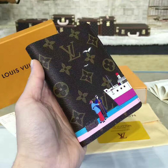 Replica Louis Vuitton Brazza Wallet M30161 Taiga Leather For Sale