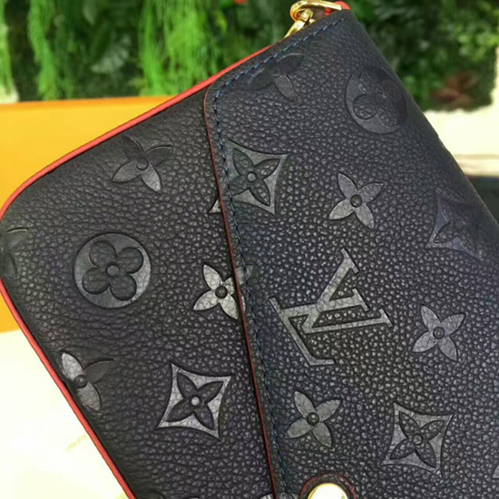 Louis Vuitton M64099 Pochette Felicie Chain Wallet Monogram Empreinte Leather