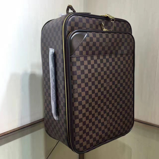Replica Louis Vuitton N21223 Pegase Legere 55 Business Rolling Luggage  Damier Ebene Canvas For Sale