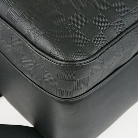 Louis Vuitton Michael Backpack In Black Damier Infini Onyx Leather