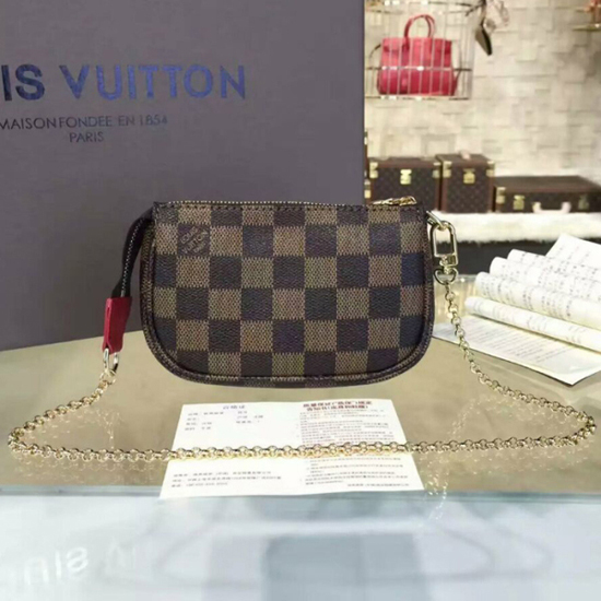 Louis Vuitton Mini Pochette Accessoires Damier Azur