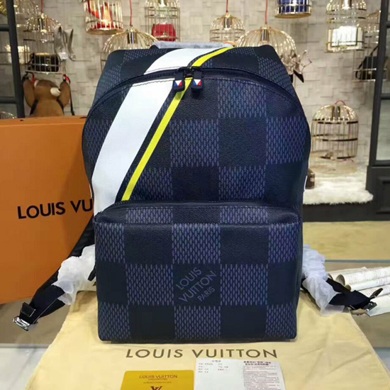 LOUIS VUITTON Americas Cup Apollo Latitude Damier Cobalt Backpack Blue-US