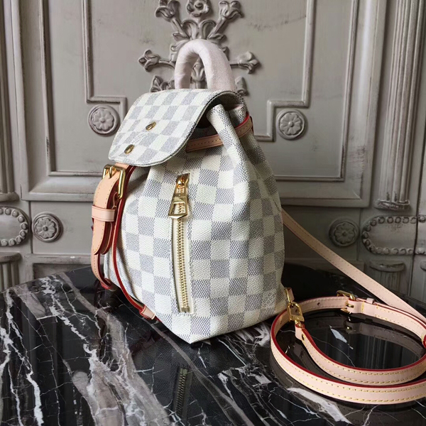 Authentic Louis Vuitton Sperone BB backpack in Damier Azur Canvas