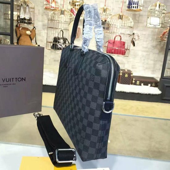 Replica Louis Vuitton Porte Documents Jour Damier Graphite N48224