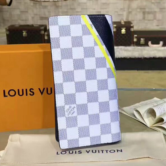 Louis Vuitton Damier Ebene Canvas Brazza Wallet Louis Vuitton