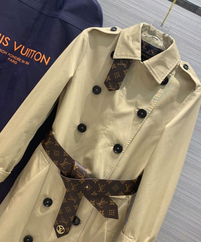 Abrigo de mujer Louis Vuitton réplica de albaricoque a la venta