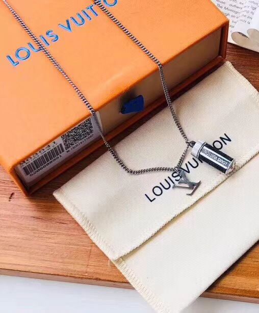 Louis Vuitton Monogram Monogram Eclipse Charms Necklace, Black