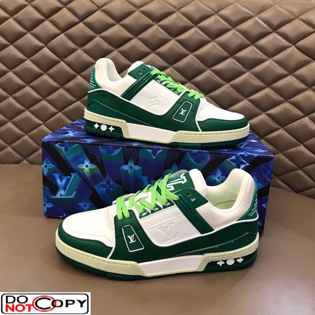 Zapatillas Para Hombre Louis Vuitton LV Trainer Sneaker, Verde