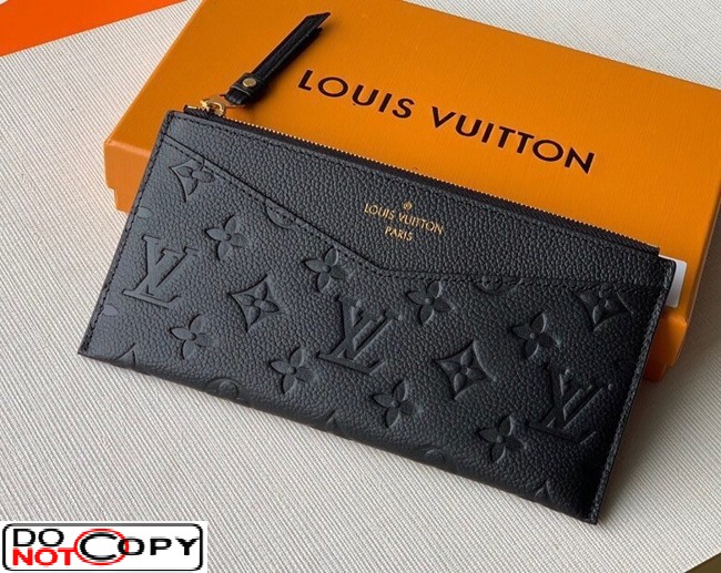 Louis Vuitton Empreinte Pochette Melanie MM - Black Clutches
