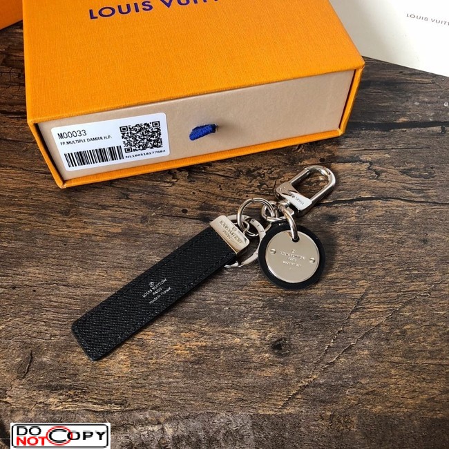 Louis Vuitton Authentic Metal Leather Porte Cles Dragonne Key Chain Bag  Charm LV