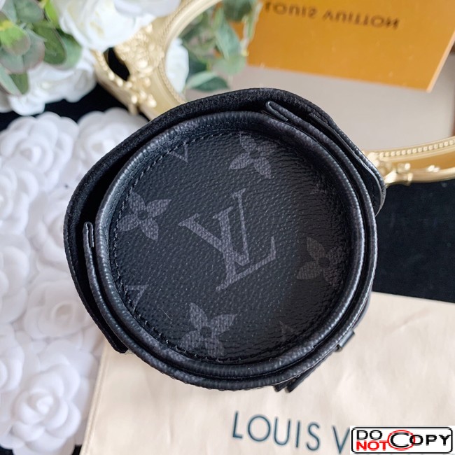 Replica Louis Vuitton 3 Watch Case In Monogram Eclipse Canvas M43385