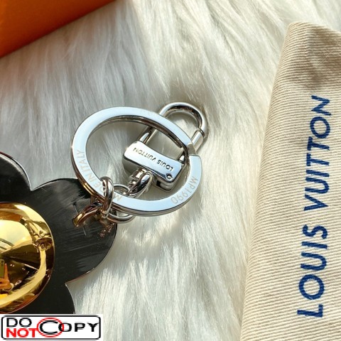 LOUIS VUITTON Porte Cles Vivienne Mink Fur Bag Charm Key Ring M63095 w/BOX  AUTH