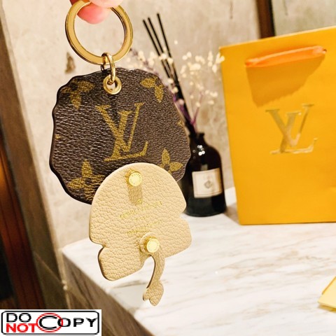 Louis Vuitton Porte Cles Confidence Gold & Tortoise Shell Style Key Holder  / Bag Charm LS902