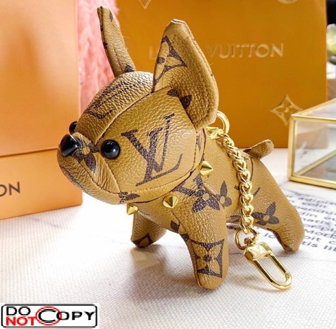 Replica Louis Vuitton Dog Bag Charm en sleutelhouder Khaki te koop met  goedkope prijs bij Fake Bag Store