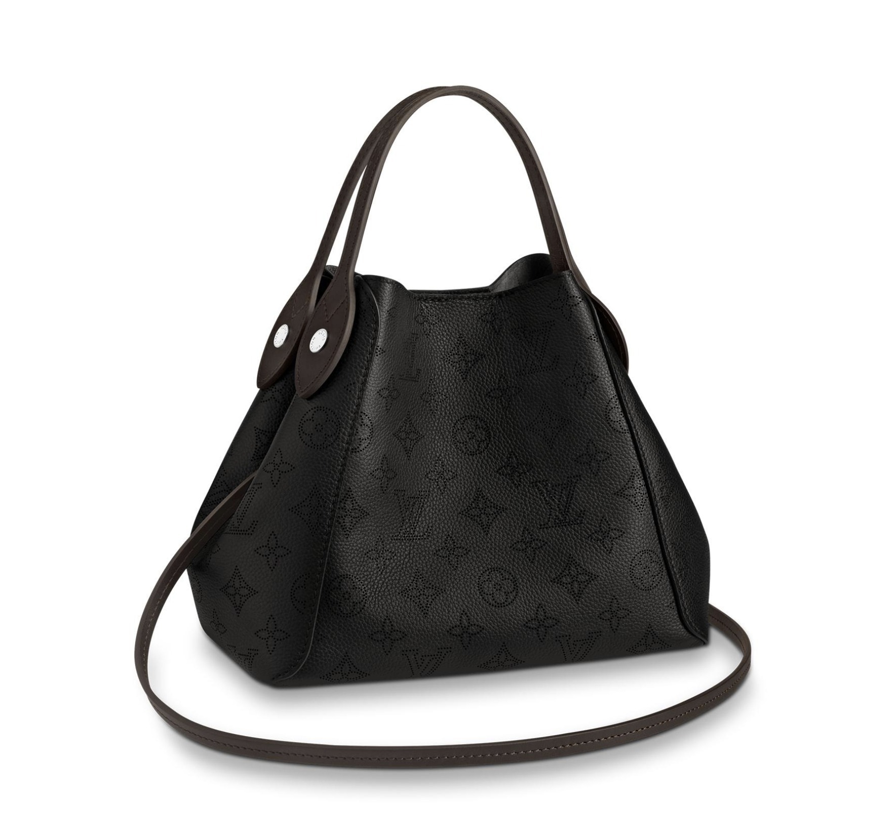 M54350 Louis Vuitton Mahina Leather Hina PM-Black