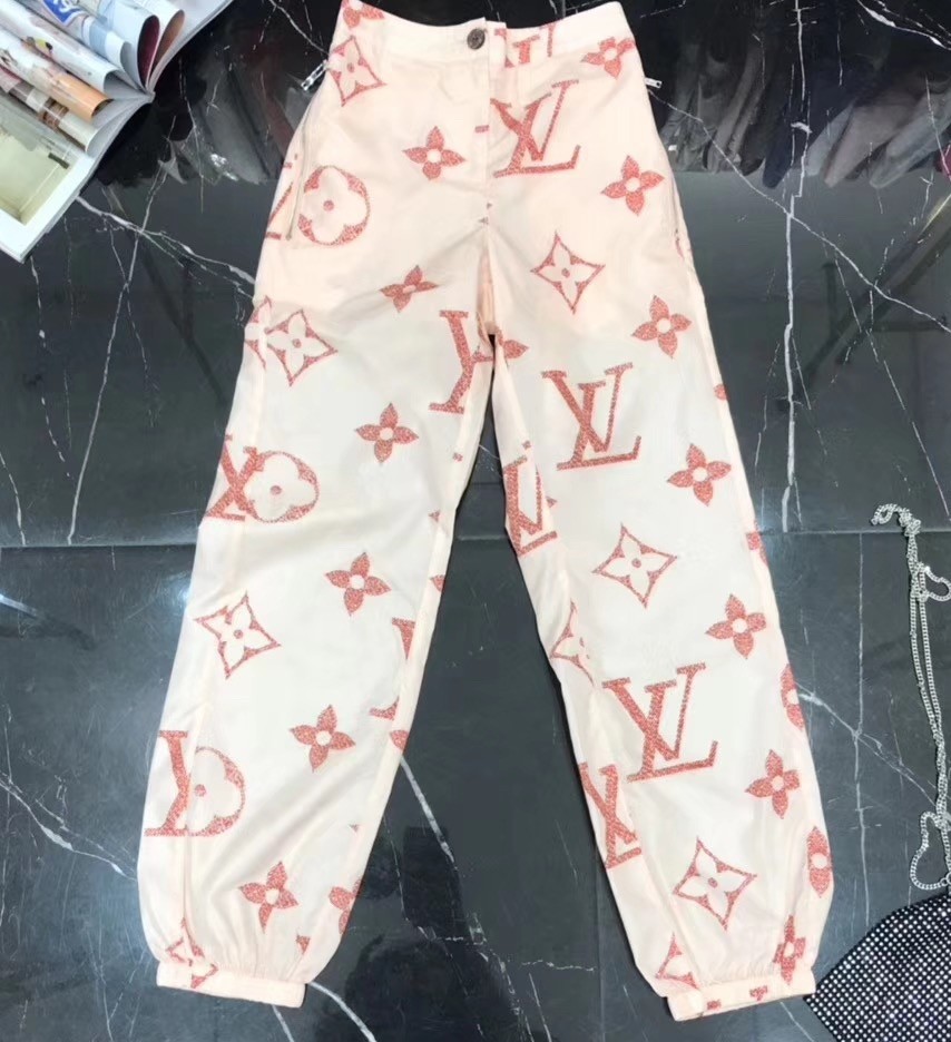 Replica Louis Vuitton Monogram Giant Print Jogging Pants Marrón Para La  Venta Con Precio Barato En Fake Bag Store