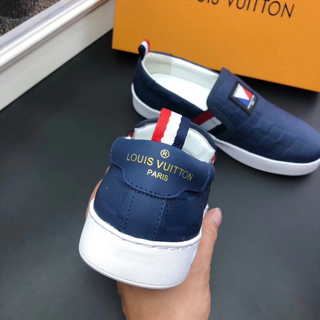 Réplica Louis Vuitton America's Cup Zapatillas sin cordones para hombre  Azul a la venta con precio barato en la tienda de bolsos falsos